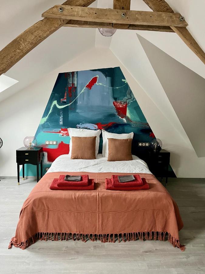 Bed and Breakfast Les Bobos A La Ferme La Madelaine-sous-Montreuil Exterior foto