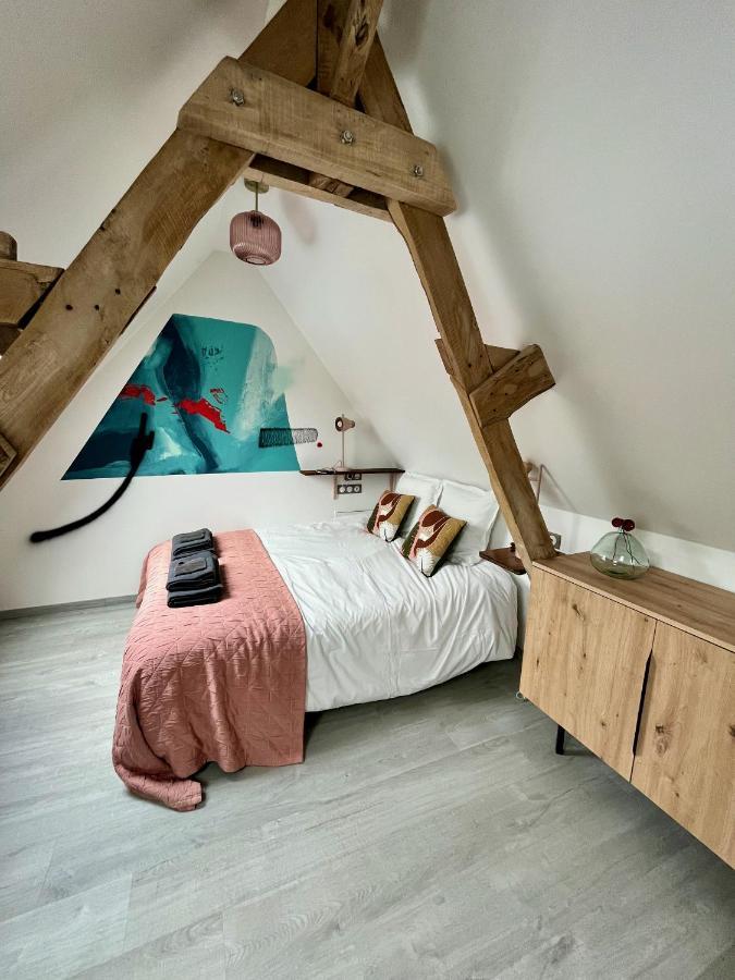 Bed and Breakfast Les Bobos A La Ferme La Madelaine-sous-Montreuil Exterior foto